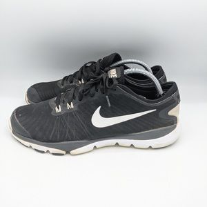 Nike Women's Flex Supreme TR 4 Black White Running Shoes Size 11